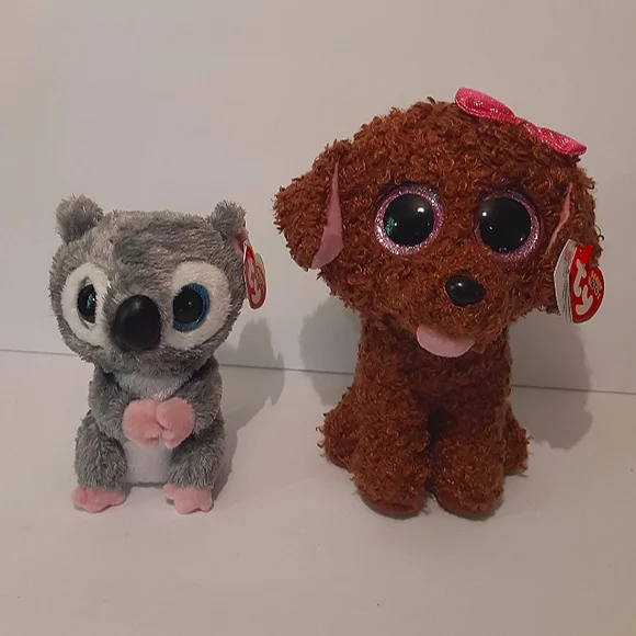 Ty Toys Ty Beanie Boos Maddie Poodle Dog And Katy Koala Nwt